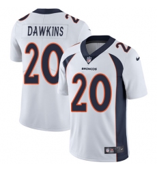 Youth Nike Denver Broncos #20 Brian Dawkins White Vapor Untouchable Limited Player NFL Jersey
