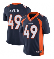 Youth Nike Denver Broncos #49 Dennis Smith Navy Blue Alternate Vapor Untouchable Limited Player NFL Jersey