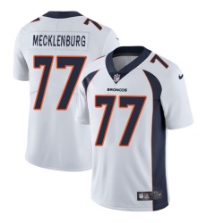 Youth Nike Denver Broncos #77 Karl Mecklenburg White Vapor Untouchable Limited Player NFL Jersey