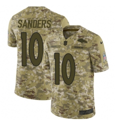Men's Nike Denver Broncos #10 Emmanuel Sanders Limited Camo 2018 Salute to Service NFL Jersey