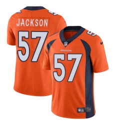 Men's Nike Denver Broncos #57 Tom Jackson Orange Team Color Vapor Untouchable Limited Player NFL Jersey