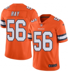 Men's Nike Denver Broncos #56 Shane Ray Limited Orange Rush Vapor Untouchable NFL Jersey