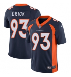 Youth Nike Denver Broncos #93 Jared Crick Navy Blue Alternate Vapor Untouchable Limited Player NFL Jersey
