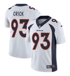 Youth Nike Denver Broncos #93 Jared Crick White Vapor Untouchable Limited Player NFL Jersey