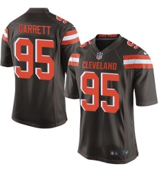 Men's Nike Cleveland Browns #95 Myles Garrett Game Brown Team Color NFL Jersey Men's Nike Cleveland Browns #95 Myles Garrett Game Brown Team Color NFL Jersey
