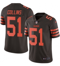 Youth Nike Cleveland Browns #51 Jamie Collins Limited Brown Rush Vapor Untouchable NFL Jersey