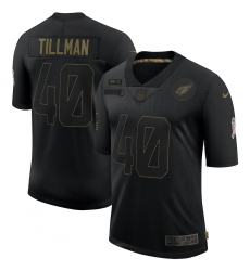 Men's Arizona Cardinals #40 Pat Tillman Black Nike 2020 Salute To Service Limited Jersey