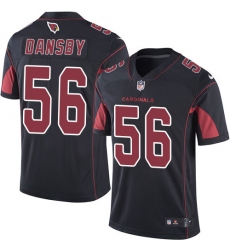 Men's Nike Arizona Cardinals #56 Karlos Dansby Limited Black Rush Vapor Untouchable NFL Jersey