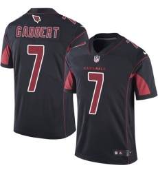 Men's Nike Arizona Cardinals #7 Blaine Gabbert Limited Black Rush Vapor Untouchable NFL Jersey