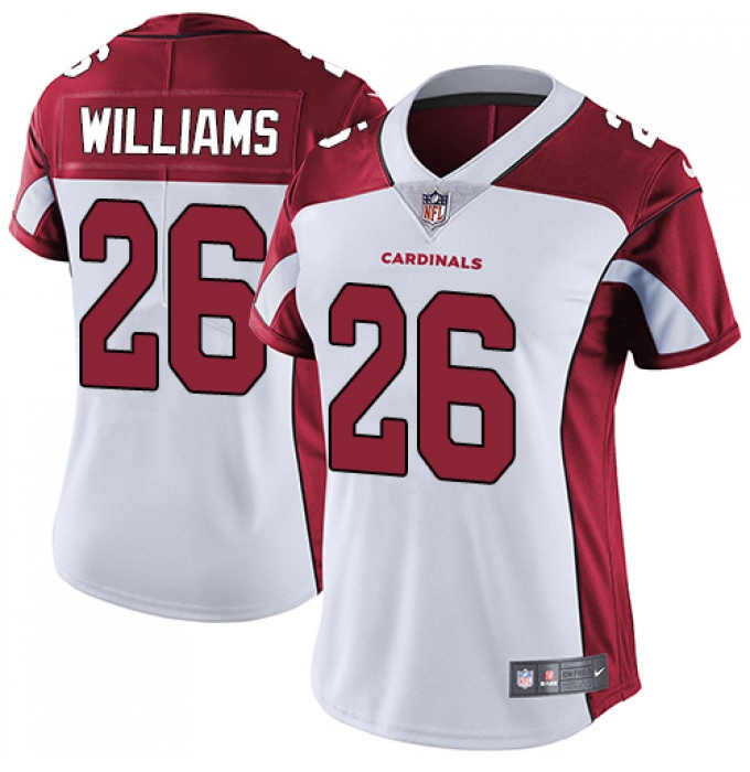 Women's Nike Arizona Cardinals #26 Brandon Williams White Vapor Untouchable Limited Player NFL Jersey