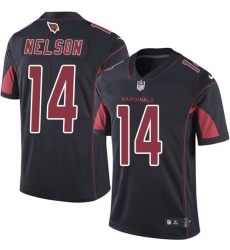 Men's Nike Arizona Cardinals #14 J.J. Nelson Limited Black Rush Vapor Untouchable NFL Jersey