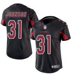 Women's Nike Arizona Cardinals #31 David Johnson Limited Black Rush Vapor Untouchable NFL Jersey