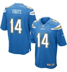 Men's Nike Los Angeles Chargers #14 Dan Fouts Game Electric Blue Alternate NFL Jersey
