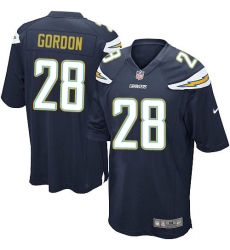 Men's Nike Los Angeles Chargers #28 Melvin Gordon Game Navy Blue Team Color NFL Jersey