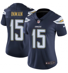 Women's Nike Los Angeles Chargers #15 Dontrelle Inman Elite Navy Blue Team Color NFL Jersey