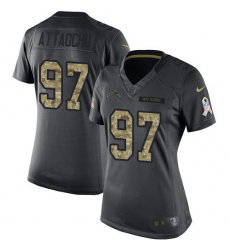 Women's Nike Los Angeles Chargers #97 Jeremiah Attaochu Limited Black 2016 Salute to Service NFL Jersey