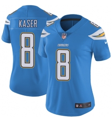 Women's Nike Los Angeles Chargers #8 Drew Kaser Elite Electric Blue Alternate NFL Jersey