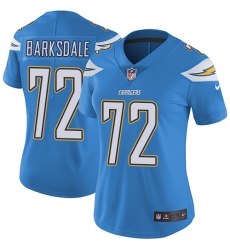 Women's Nike Los Angeles Chargers #72 Joe Barksdale Electric Blue Alternate Vapor Untouchable Limited Player NFL Jersey