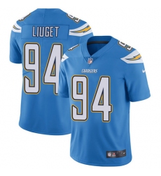 Youth Nike Los Angeles Chargers #94 Corey Liuget Electric Blue Alternate Vapor Untouchable Limited Player NFL Jersey