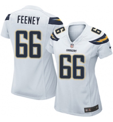 Women's Nike Los Angeles Chargers #66 Dan Feeney Game White NFL Jersey