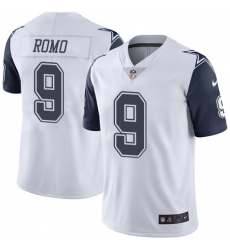 Men's Nike Dallas Cowboys #9 Tony Romo Limited White Rush Vapor Untouchable NFL Jersey