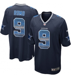 Youth Nike Dallas Cowboys #9 Tony Romo Limited Navy Blue Strobe NFL Jersey
