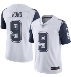 Youth Nike Dallas Cowboys #9 Tony Romo Limited White Rush Vapor Untouchable NFL Jersey