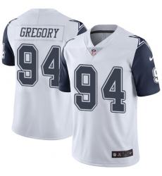 Men's Nike Dallas Cowboys #94 Randy Gregory Limited White Rush Vapor Untouchable NFL Jersey