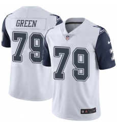 Men's Nike Dallas Cowboys #79 Chaz Green Limited White Rush Vapor Untouchable NFL Jersey