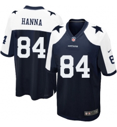 Men's Nike Dallas Cowboys #84 James Hanna Game Navy Blue Throwback Alternate NFL Jersey
