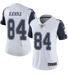 Women's Nike Dallas Cowboys #84 James Hanna Limited White Rush Vapor Untouchable NFL Jersey