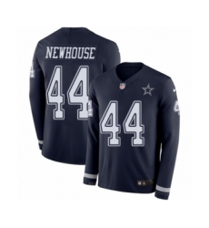 Youth Nike Dallas Cowboys #44 Robert Newhouse Limited Navy Blue Therma Long Sleeve NFL Jersey