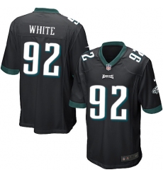 Men's Nike Philadelphia Eagles #92 Reggie White Game Black Alternate NFL Jersey