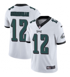 Men's Nike Philadelphia Eagles #12 Randall Cunningham White Vapor Untouchable Limited Player NFL Jersey
