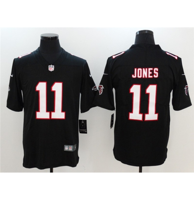 Men's Atlanta Falcons #11 Julio Jones Red 2020 Team Big Logo Limited Stitched Jersey