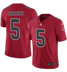 Youth Nike Atlanta Falcons #5 Matt Bosher Limited Red Rush Vapor Untouchable NFL Jersey