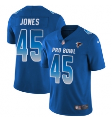 Men's Nike Atlanta Falcons #45 Deion Jones Limited Royal Blue 2018 Pro Bowl NFL Jersey