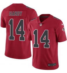 Youth Nike Atlanta Falcons #14 Justin Hardy Limited Red Rush Vapor Untouchable NFL Jersey