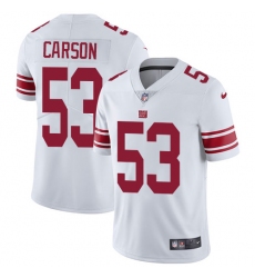 Men's Nike New York Giants #53 Harry Carson White Vapor Untouchable Limited Player NFL Jersey