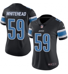 Women's Nike Detroit Lions #59 Tahir Whitehead Limited Black Rush Vapor Untouchable NFL Jersey