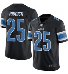 Men's Nike Detroit Lions #25 Theo Riddick Limited Black Rush Vapor Untouchable NFL Jersey