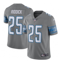 Men's Nike Detroit Lions #25 Theo Riddick Limited Steel Rush Vapor Untouchable NFL Jersey