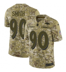 Youth Nike Baltimore Ravens #90 Za'Darius Smith Limited Camo 2018 Salute to Service NFL Jersey