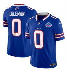 Men's Buffalo Bills #0 Keon Coleman Blue 2025 F.U.S.E. With Farewell Vapor Untouchable Limited Football Stitched Jersey