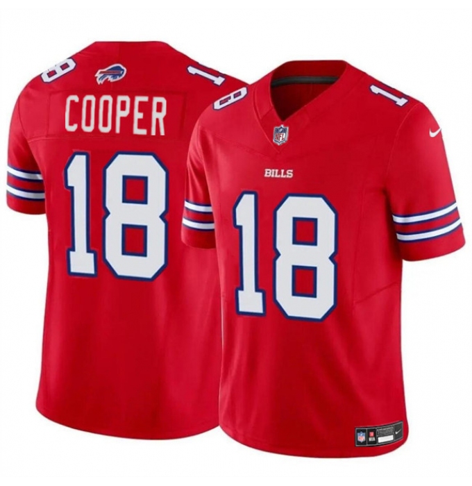 Men's Buffalo Bills #18 Amari Cooper Red 2024 F.U.S.E. Vapor Untouchable Limited Stitched Football Jersey