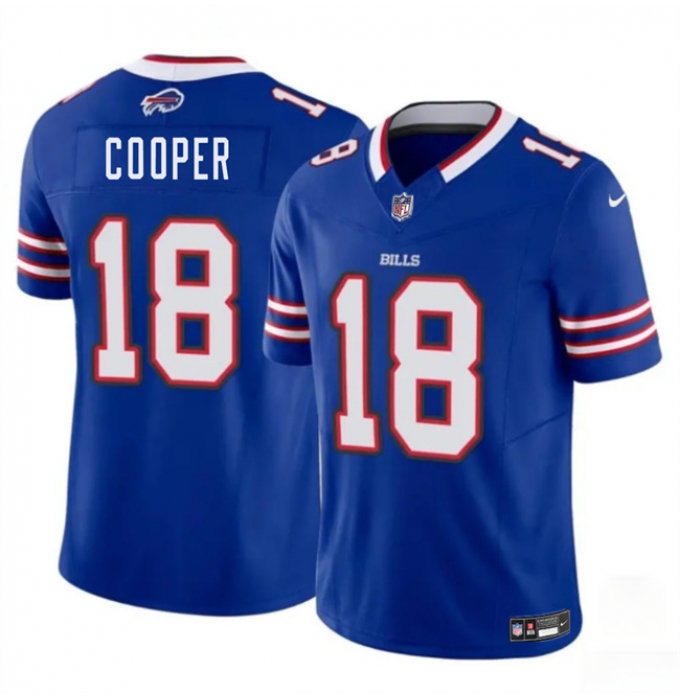 Men's Buffalo Bills #18 Amari Cooper Royal 2024 F.U.S.E. Vapor Untouchable Limited Football Stitched Jersey