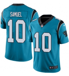 Youth Nike Carolina Panthers #10 Curtis Samuel Limited Blue Rush Vapor Untouchable NFL Jersey