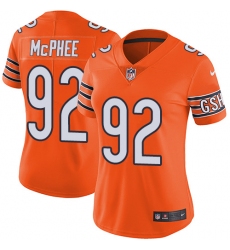 Women's Nike Chicago Bears #92 Pernell McPhee Limited Orange Rush Vapor Untouchable NFL Jersey