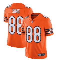 Men's Nike Chicago Bears #88 Dion Sims Limited Orange Rush Vapor Untouchable NFL Jersey