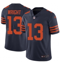 Men's Nike Chicago Bears #13 Kendall Wright Navy Blue Alternate Vapor Untouchable Limited Player NFL Jersey